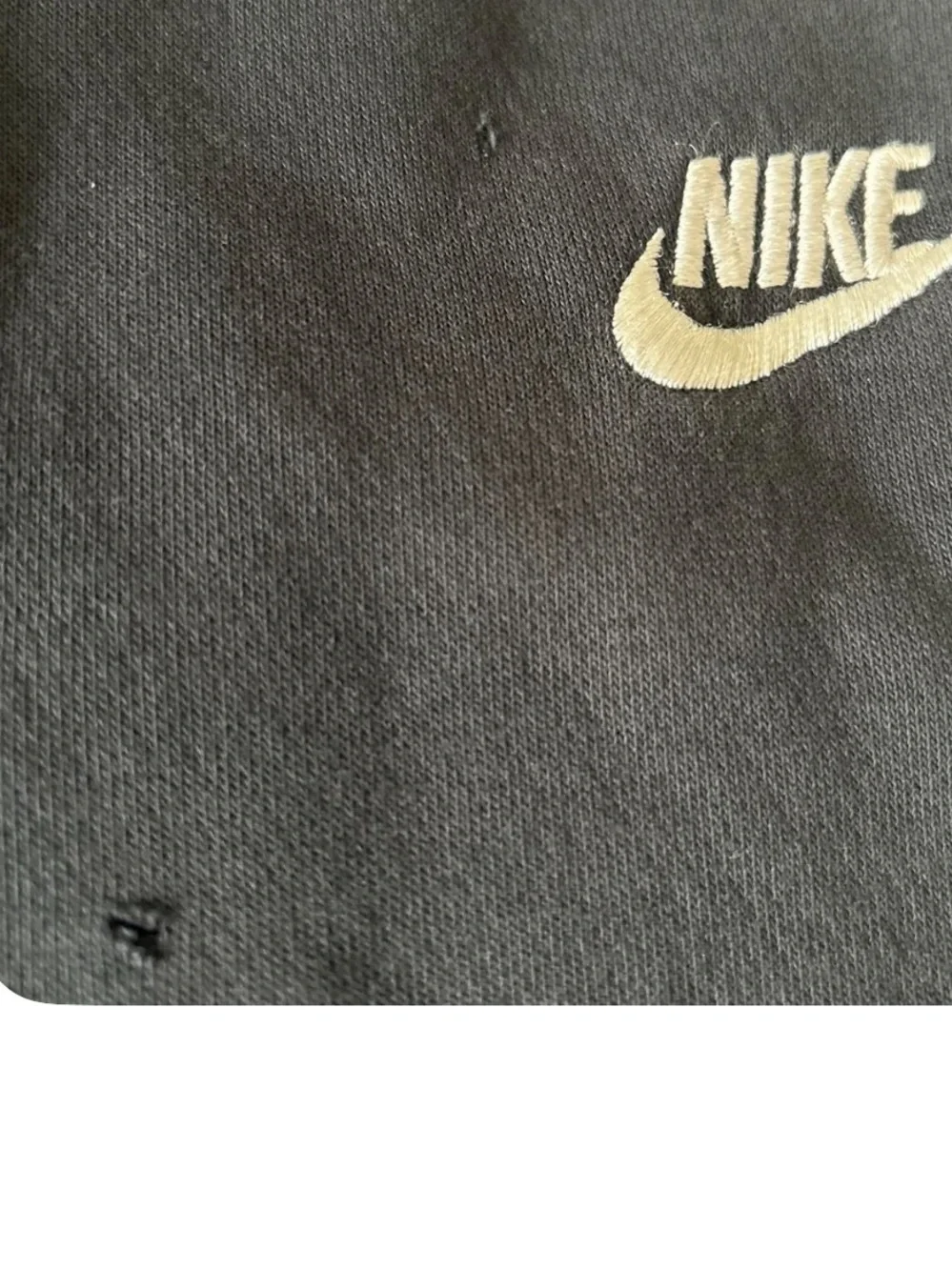 Nike Kids Black Jogger Sweatpants with White Swoosh